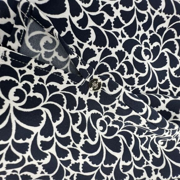 Chico’s black and white blouse with front zipper closure. Size Medium - Picture 3 of 5